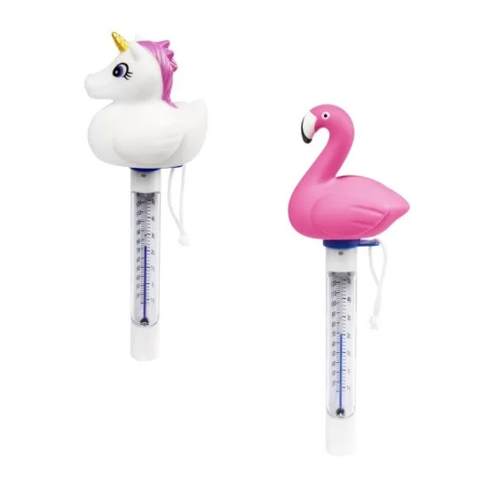 Bestway assorted float pool thermometer (contents:1 pool thermometer, 2 styles : unicorn, flamingo)